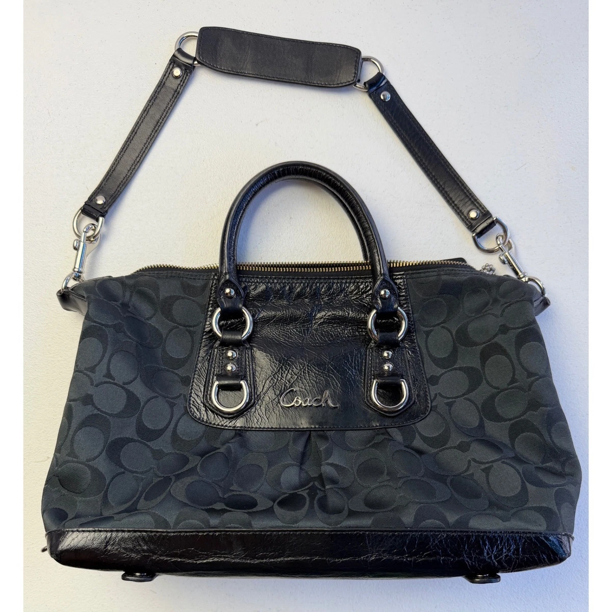 バッグ Coach Ashley Signature Satchel 2way Bag Coach Ashley