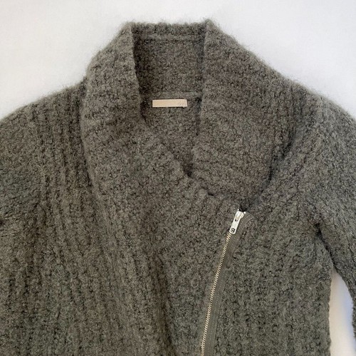 Skin Moto Pullover in oliv - Alpaka - Größe S - Bild 6 von 11