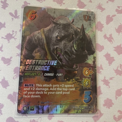 UniVersus Ninja Turtles Destructive Entrance Attack UR TMNT01 58/186 - Picture 1 of 3