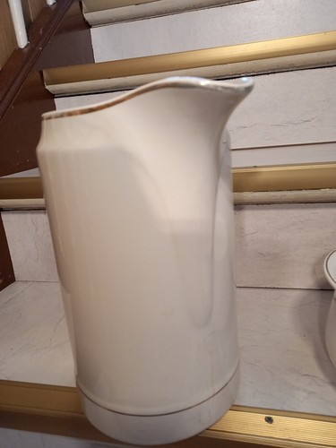 Villeroy & Boch Wallerfangen  Schöne alte Mettlach 1 x Nachttopf und 1 x Kanne - Afbeelding 17 van 19