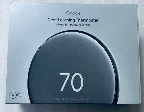 New Google Nest Learning Thermostat 4th gen + Nest Temperature Sensor (2nd gen)