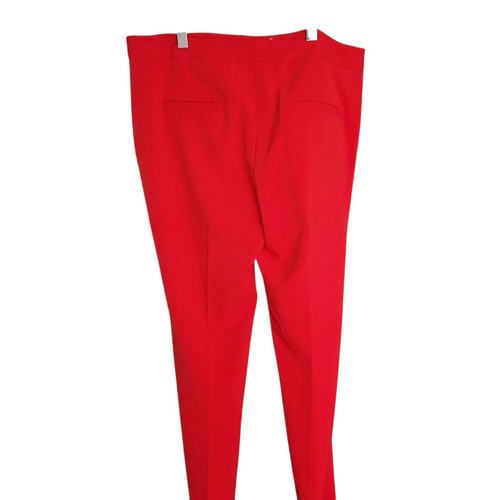 Vince Camuto Size 8 Red Flat Front Dress Pants Straight Leg  - Picture 3 of 12