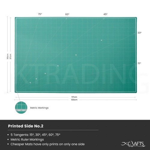 JKCrafts A1 A2 A3 A4 A5 Self Healing Cutting Mat - Craft Mat - 5ply Quilt Sewing - Picture 14 of 69