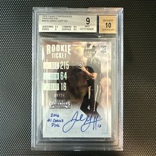 Jared Goff 2016 Panini Contenders Cracked Ice Ticket RC Rookie Auto 09/24 BGS 9