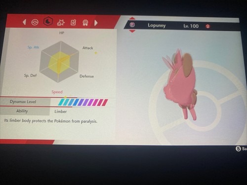 Pokemon Sword And Shield Shiny Lopunny 6IV Battle Ready Fast Delivery - Picture 6 of 6