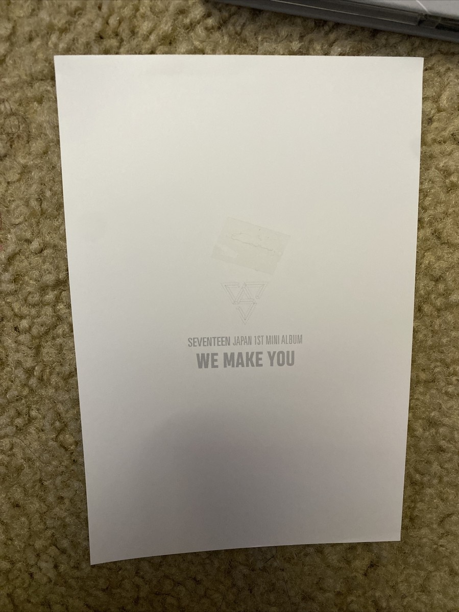 SEVENTEEN JAPAN 1ST MINI ALBUM～WE MAKE … SEVENTEEN Japan 1st mini album we make you Photocard [with