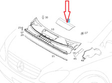 Abdeckung Pollenfilter Mercedes-Benz W639 Vito Viano Abdeckung vorne A6398840022