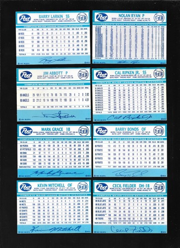 Juego completo de 30 tarjetas coleccionables de béisbol MLB Post Collector Series 1991 - Imagen 9 de 11