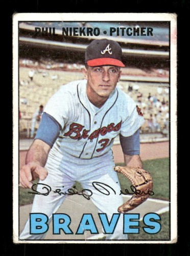 1967 Topps 456 Phil Niekro GD Wrinkle Scratch BXCP22 - Bild 1 von 2