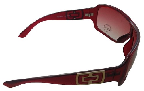 Impresionantes gafas de sol rojas para damas protección UV verano sol playa envolventes de gran tamaño - Imagen 2 de 6