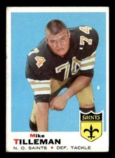 1969 Topps #218 Mike Tilleman RC New Orleans Saints