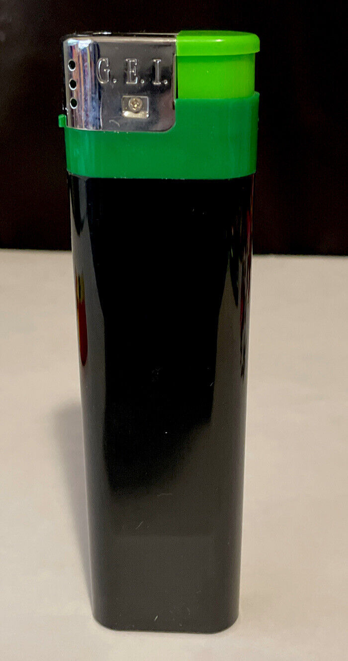 GEI Jumbo Size Huge Big Giant Black & Green 6.5inch lighter. Available Now for 12.00