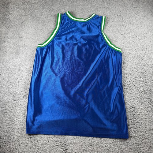Vintage Dallas Mavericks Blank Jersey Men's Size 3XL Blue Rare NBA - Picture 6 of 9