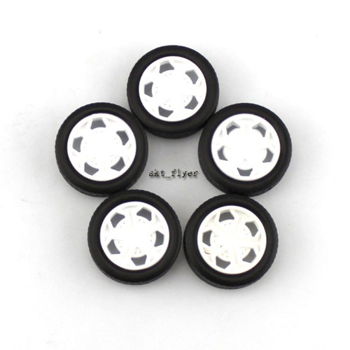 2*26mm Rubber Car Tire DIY Four Drive Car Model Wheel Hub Toy Truck Part - Picture 5 of 5