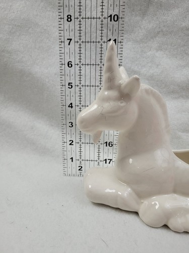 Porcelain Unicorn Planter/candle holder/ or keepsake stash - Bild 8 von 8