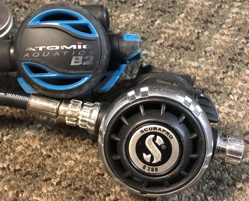 2 Regulators Atomic Aquatics B2 + ScubaPro G260 1st 2nd Stage - WATCH THE VIDEO - Picture 2 of 17