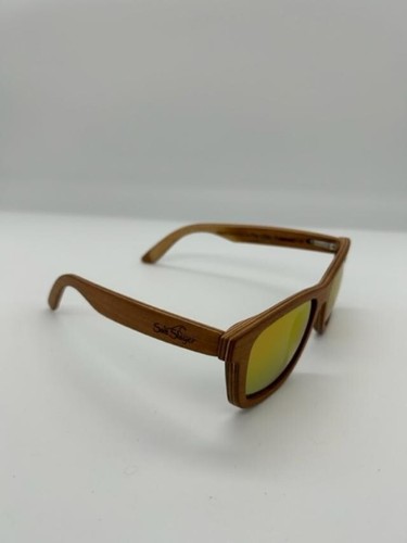 Salt Slayer Maple Wood Sunburst Sunglasses Hand Crafted in the USA - Picture 4 of 4