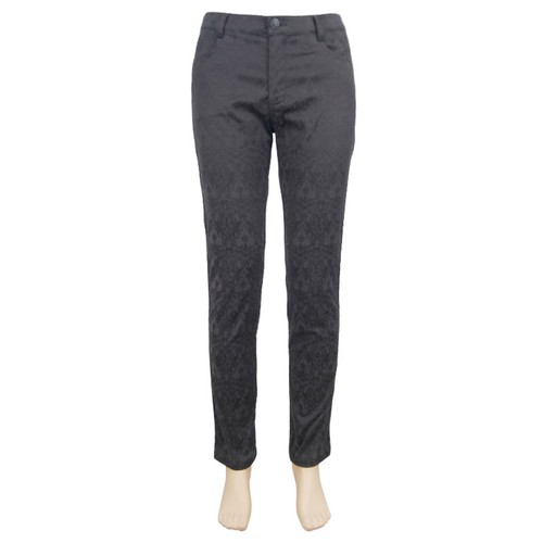 Diablo Moda Gótico Hombres Pantalones Traje Pantalones Negro ajustado guapo - Imagen 6 de 6