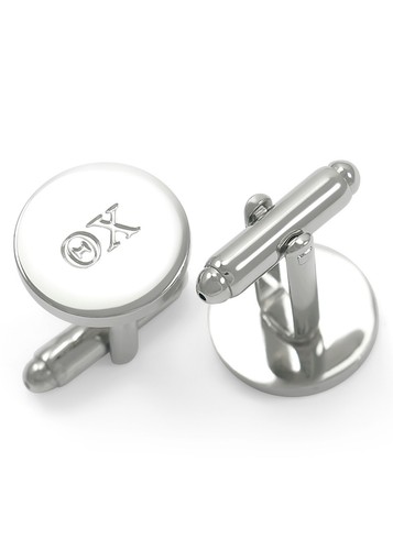 Theta Chi Circular Fraternity Cuff Links / Formal Wear Accessories - Bild 3 von 3
