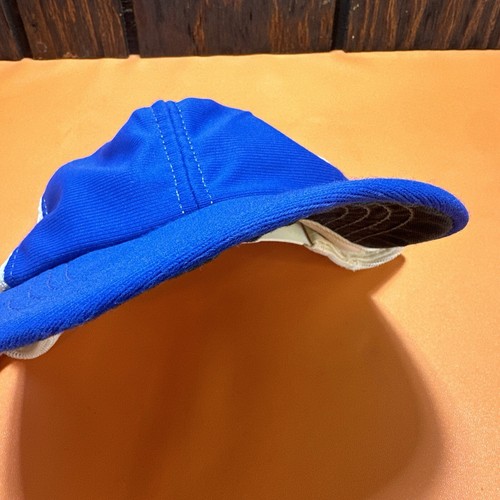 Vintage Youth Trucker Hat Baseball Cap Blue Mesh Made in USA XS Old 70s 80s Vtg - Picture 11 of 12