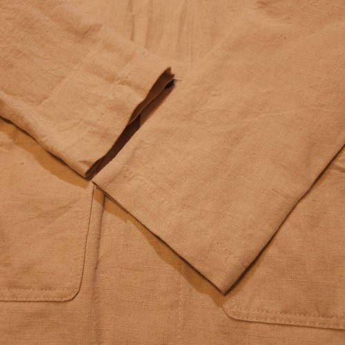 LNWOT Journal Standard Made in Japan Hemp Wool Canvas Shop Coat Beige Size XS - Picture 6 of 13