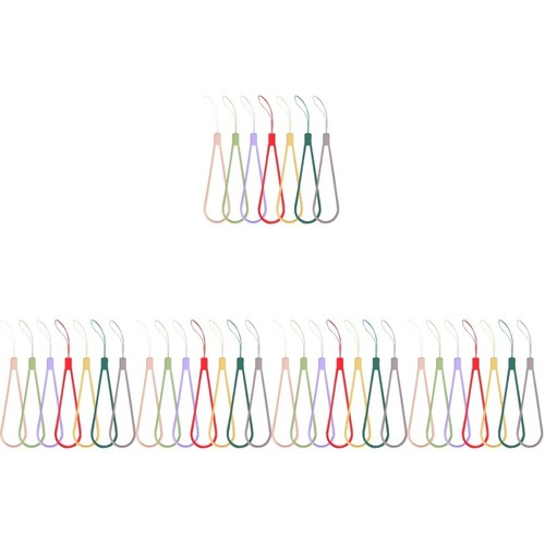 5 Pieces Braided Silicone Lanyard Mobile Phone Straps Wrist Wrap - 第 9/12 張圖片