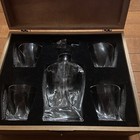 Whiskey Decanter And 4 Glasses Milburga
