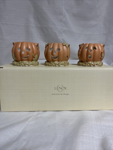 Lenox Pumpkin Votives Candle Holders Set Of 3 Lenox American By Design 818501