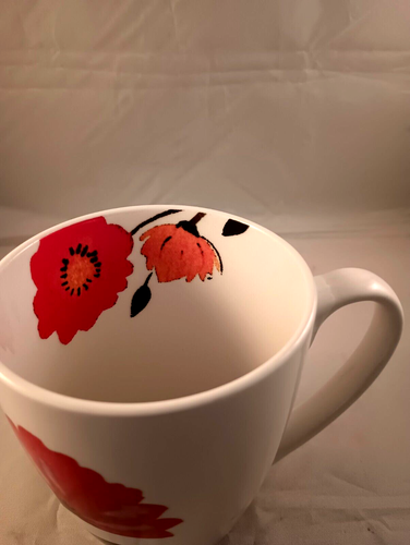 Mikasa Tulips Gourmet Basics Kim Parker Cups/Mugs 14 oz. Set Of 4 - Picture 4 of 6