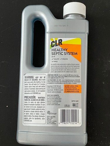 Healthy Septic System, Microbial Support Treatment, 14 Ounce Bottle Date 5/15/24 - Picture 2 of 5