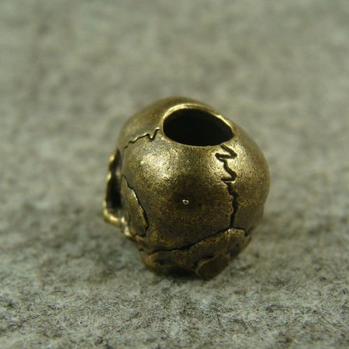 Hand weave Brass Skull Knife Lanyard Bead Paracord Beads Lanyard Pendant GH358 - Picture 8 of 12