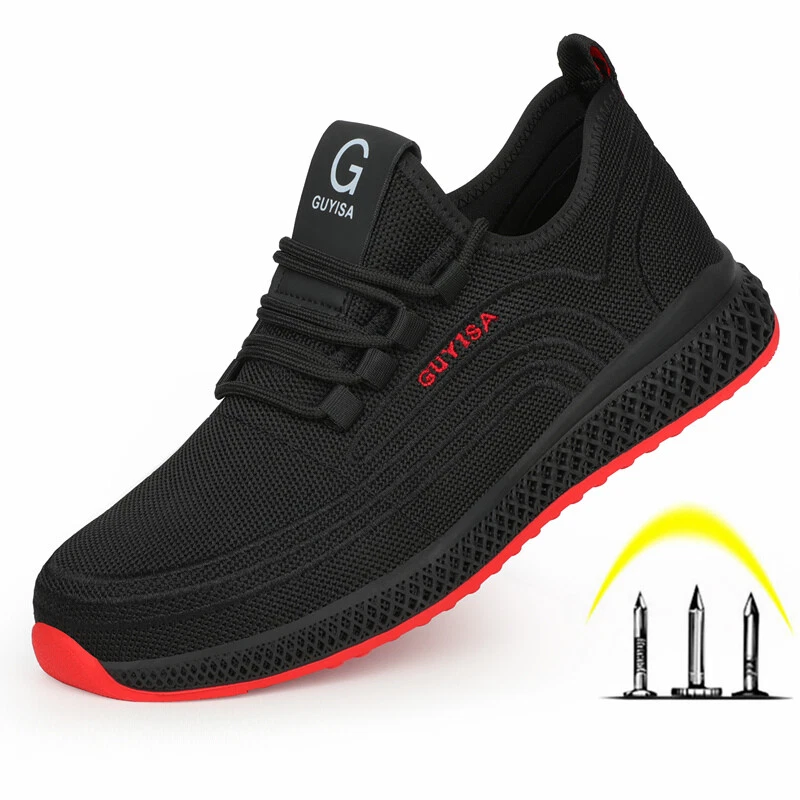 Military grade steel toe air mesh breathable safety hotsell shoes