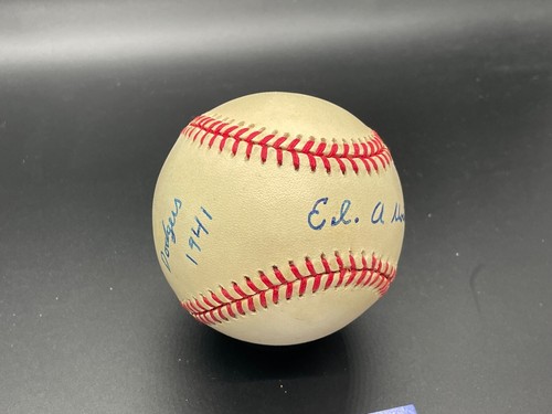 Ed Albosta "1941 Brooklyn Dodgers WWII US Army" Autographed Signed Baseball PSA - Picture 6 of 6