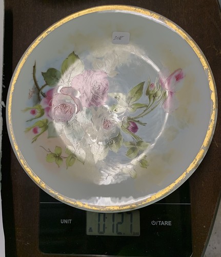Signed Hand Painted Vintage T&V Limoges 8-1/2” Plate # 308 - Picture 5 of 7