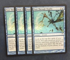 MTG 4X CHAMPIONS OF KAMIGAWA PEER THROUGH DEPTHS NM MAGIC THE GATHERING BLUE