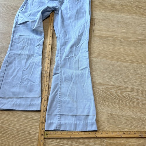 Stivali vintage anni 70 Levis arancione tab taglio 30x28 azzurro discoteca tempo libero USA - Foto 12 di 15