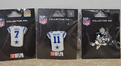 DALLAS COWBOYS PARSON, DIGGS, & 3 AMERICA'S TEAM COLLECTOR'S PINS NFL - Picture 2 of 7