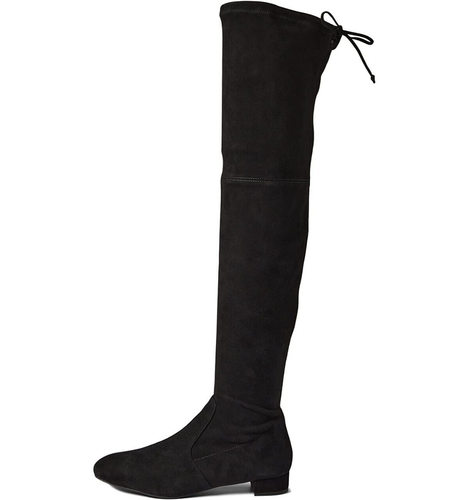 NUOVI stivali sopra il ginocchio Stuart Weitzman Genna 25 in pelle scamosciata - neri, donna 6,5B - Foto 2 di 9