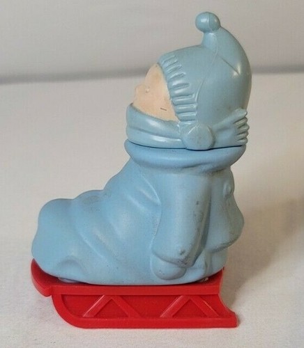 Avon 1980 Bundle of Fun Hello Sunshine Cologne Child on Snow Sled. - Picture 4 of 10