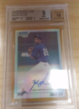 2010 Bowman Draft Zach Lee Gold Refractor Chrome Auto #20/50 Dodgers BGS 9 Mint