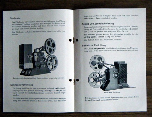 Prospekt - LYTAX Schmalfilm Projektor mit Preisliste - um 1960 - Bild 2 von 2