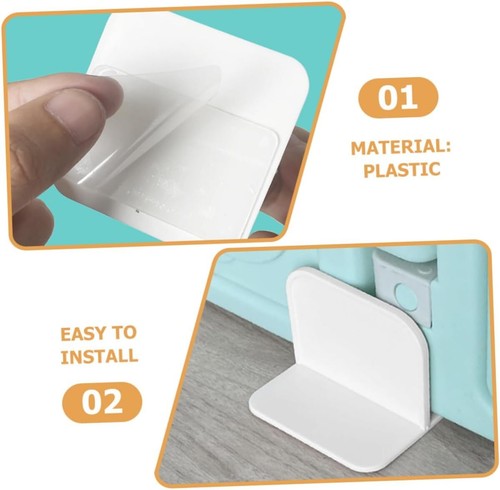 4x Playpen Stabilizer Set, White Anti-Slip Base for Stand... - Picture 9 of 10
