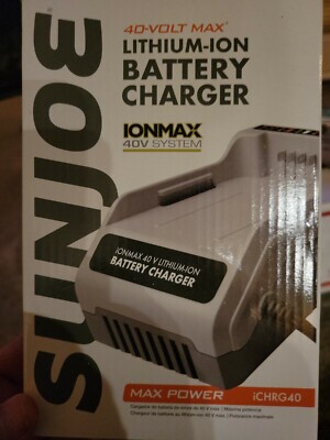 Snow Joe Sun joe 40 volt charger and batteries