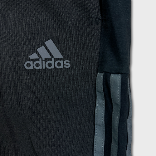 Pantalones deportivos Adidas para hombre grandes negros deletrear 3 rayas atléticos gimnasio polar jogger - Imagen 3 de 10