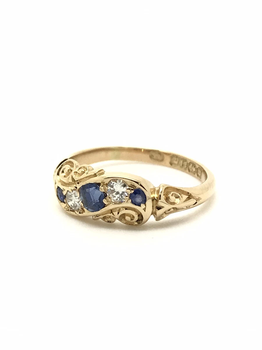 Victorian sapphire and diamond ring deals