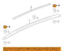 Gm Oem 09-17 Traverse Roof Luggage Carrier-side Rail Cap 23144649