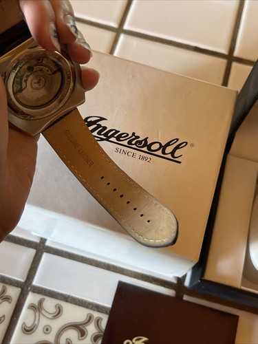 INGERSOLL IN4505 AUTOMATIC WATCH CHRONOGRAPH LEATHER STRAP - Picture 10 of 12