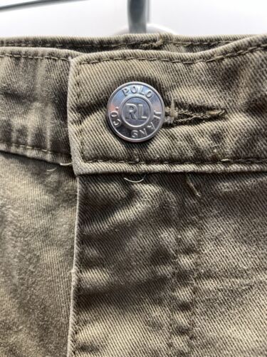 Polo Jeans Co Ralph Lauren Men's 100% Cotton Jeans size 36 Green Black Label - Picture 3 of 5
