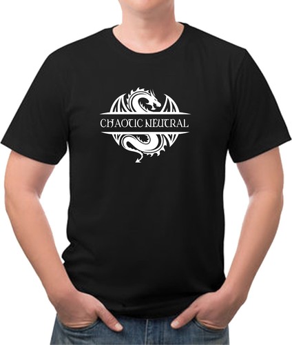 Camiseta Dungeons and Dragons CHAOTIC NEUTRAL Envío Gratis Nueva con Etiquetas - Imagen 1 de 3