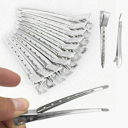 Hochwertige Metall Haarschnitt Clips gefedert starker Griff Friseurclip  - Bild 6 von 7